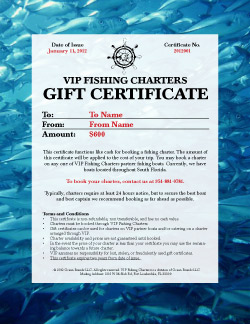 Fishing Charter Gift Certificate